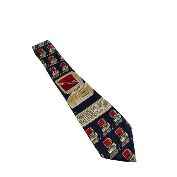 Fratello Desktop Computer Mouse Monitor Tech Techy Geek Necktie Neck Tie 58" - Picture 2 of 11